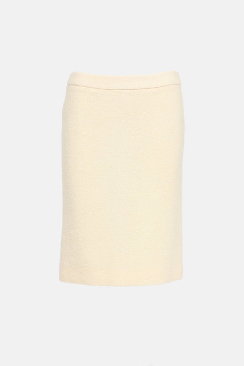 Moschino Boucle Pencil Skirt