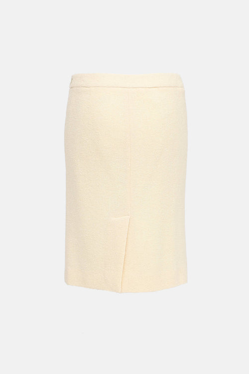 Moschino Boucle Pencil Skirt