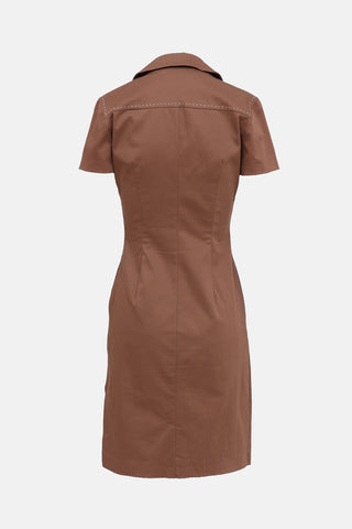 Missoni Brown Lace Up Dress