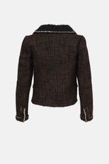 Prada C. 2000s Embellished Tweed Jacket