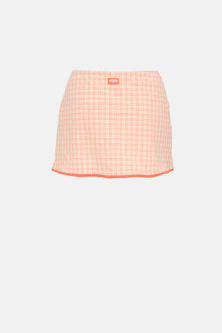 C. 1990's Gingham Mini Skirt