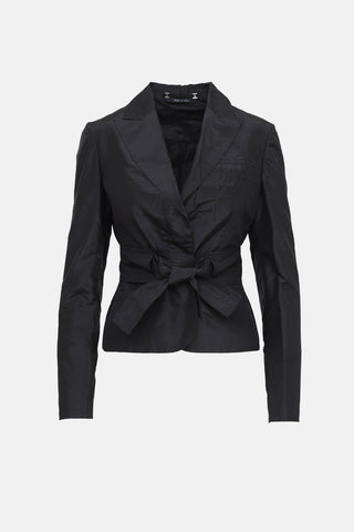 Gucci 2002 Silk Belted Jacket