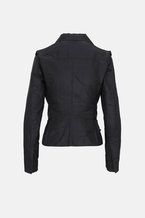 Gucci 2002 Silk Belted Jacket
