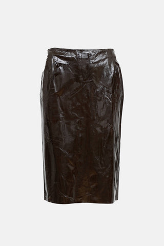 Gucci Patent Leather Skirt