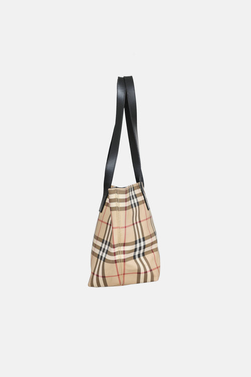 Burberry Vintage House Check Tote Bag