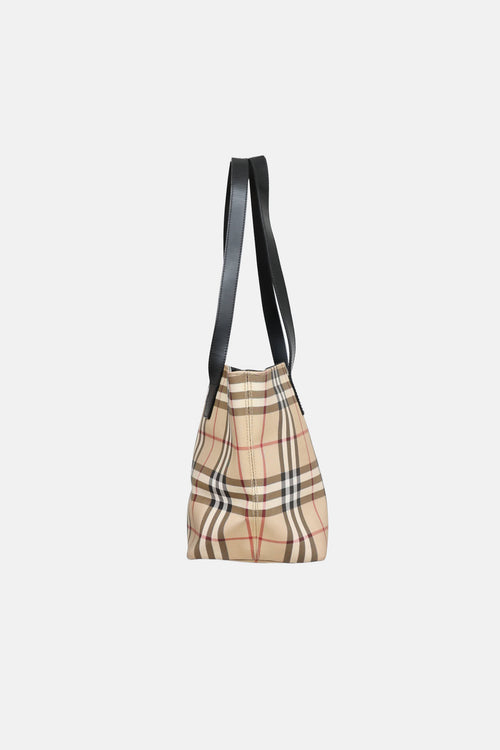 Burberry Vintage House Check Tote Bag