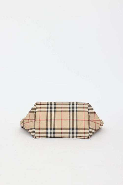 Burberry Vintage House Check Tote Bag