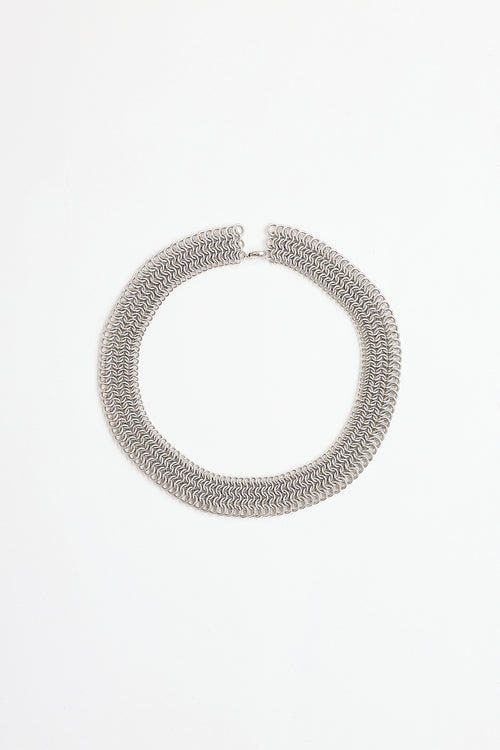 Costin Lazar Sterling Silver Chainmail Necklace