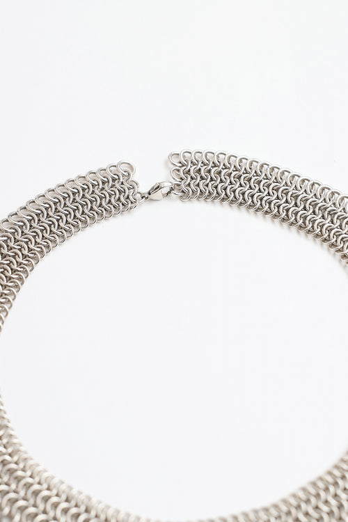 Costin Lazar Sterling Silver Chainmail Necklace