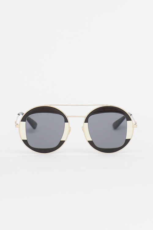 Gucci Round GG0105S Sunglasses