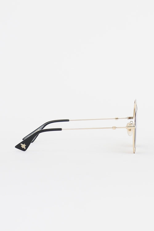 Gucci Round GG0105S Sunglasses
