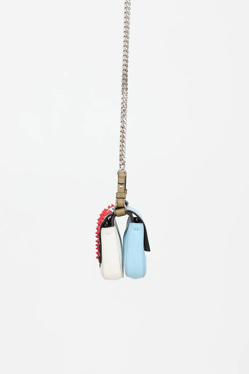 Fendi Studded Double Baguette Bag