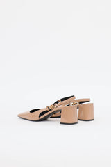 Versace beige Medusa 95 pump