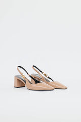 Versace Patent Medusa 95 Slingback Pump