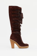 Marc by Marc Jacobs Suede & Fur Boot