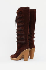 Marc by Marc Jacobs Suede & Fur Boot