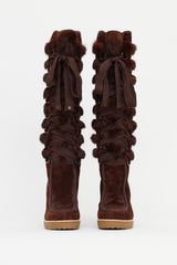 Marc by Marc Jacobs Suede & Fur Boot