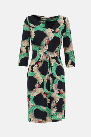 Roberto Cavalli C. 2010s Class Half Sleeve Dress