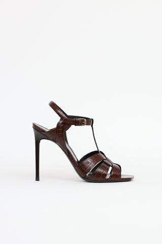 Saint Laurent Embossed Tribute Sandal