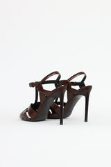 Saint Laurent Embossed Tribute Sandal