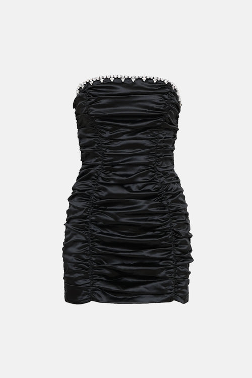 Area Ruched Strapless Dress