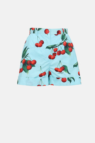 Dolce & Gabbana Cherry Print Shorts