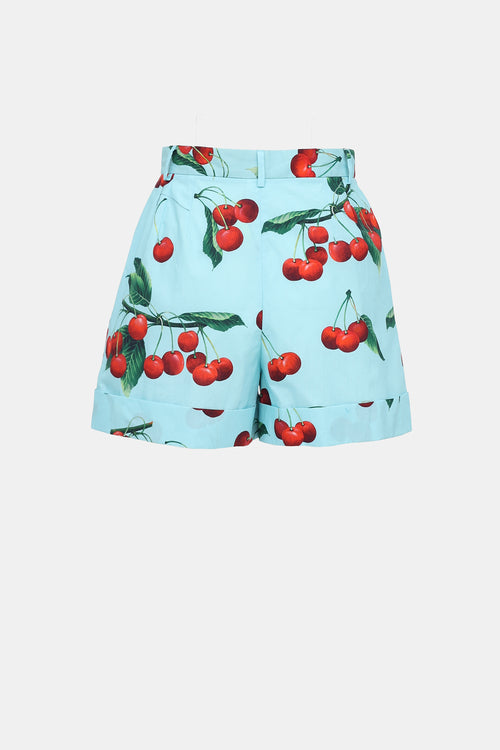 Dolce & Gabbana Cherry Print Shorts