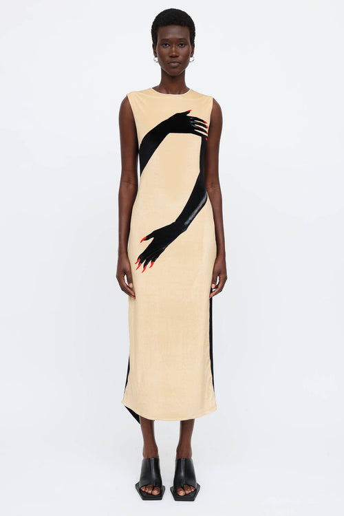 Loewe Velvet Print Dress