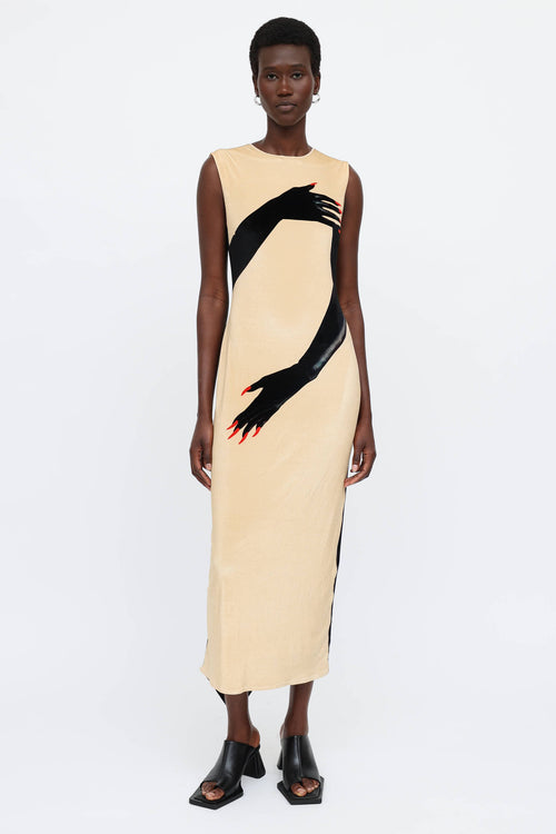 Loewe Velvet Print Dress