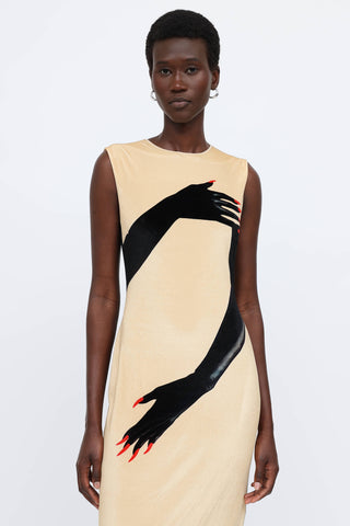 Loewe Velvet Print Dress
