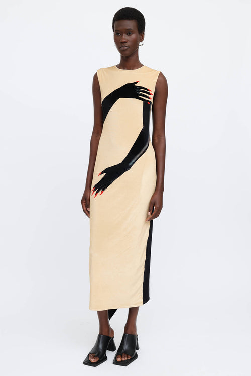 Loewe Velvet Print Dress