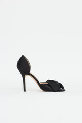 Manolo Blahnik Bow Peep Toe Pump