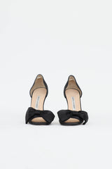 Manolo Blahnik Bow Peep Toe Pump