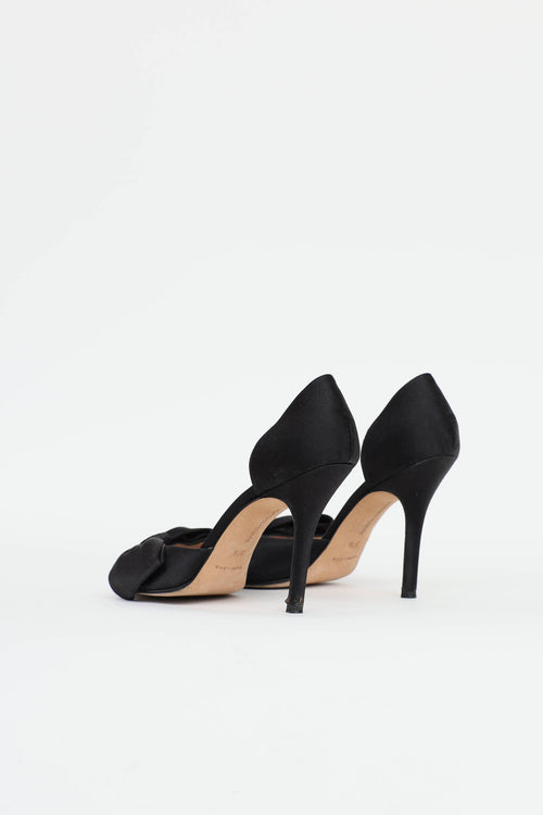 Manolo Blahnik Bow Peep Toe Pump