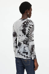 Galliano C. 2010s Mesh Comic Top