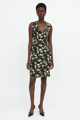 Prada Fall 2010 Camo Cowl Neck Dress