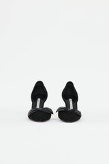Manolo Blahnik D'Orsay Bow Pump