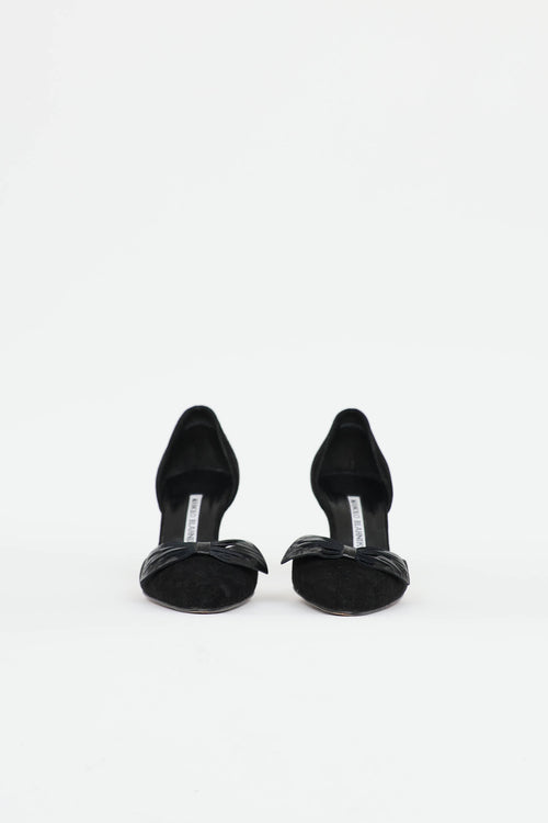 Manolo Blahnik D'Orsay Bow Pump