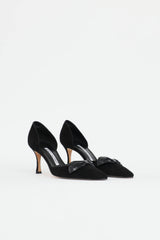 Manolo Blahnik D'Orsay Bow Pump