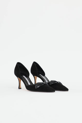 Manolo Blahnik D'Orsay Bow Pump