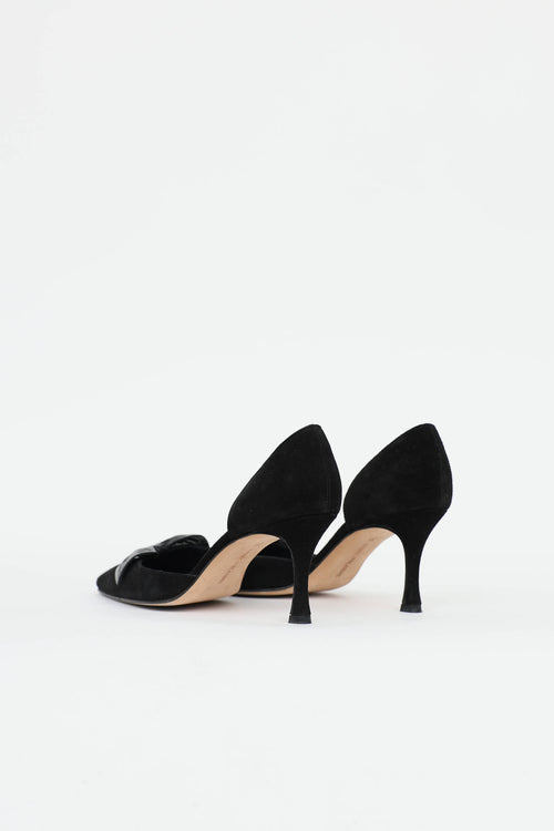 Manolo Blahnik D'Orsay Bow Pump