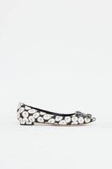 Manolo Blahnik Floral Hangisi Flat