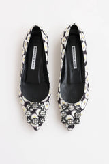 Manolo Blahnik Floral Hangisi Flat