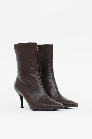 Gucci Leather Ankle Boot
