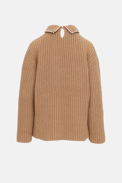 Loewe FW 2019 Pearl Trim Sweater