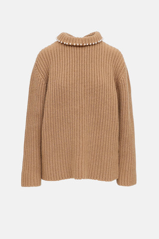 Loewe FW 2019 Pearl Trim Sweater