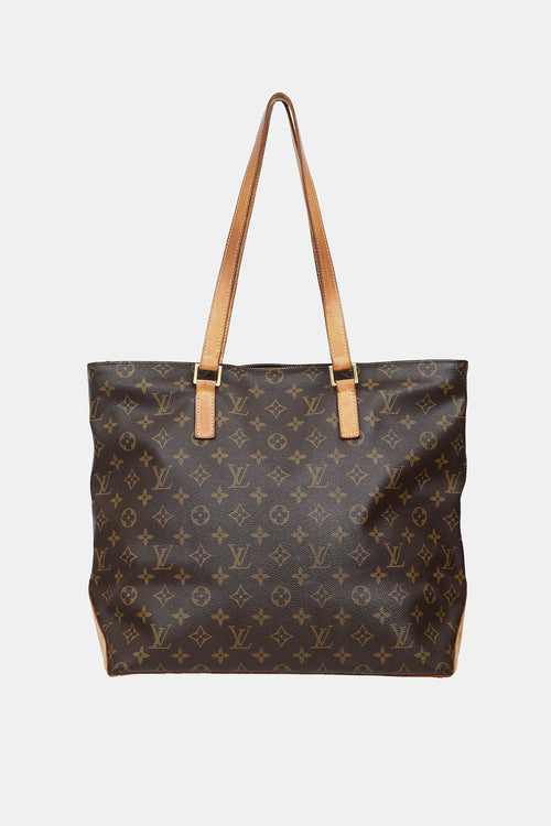 Louis Vuitton 2001 Monogram Cabas Mezzo Tote Bag
