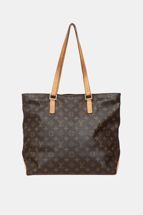 Louis Vuitton 2001 Monogram Cabas Mezzo Tote Bag