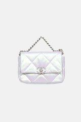 Chanel 2022 Iridescent Quilt Flap Bag