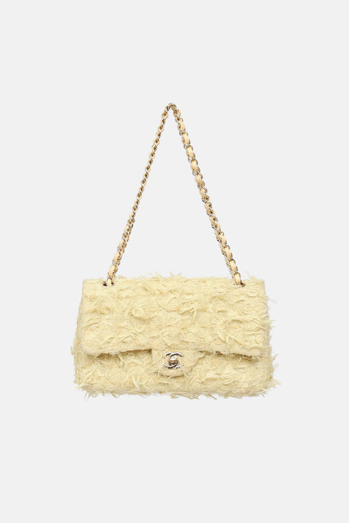 Chanel 2021 Medium Tweed Matelassé Shoulder Bag